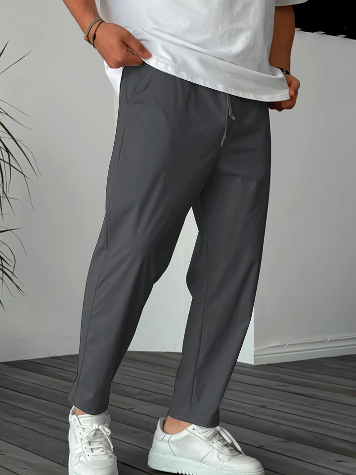 Blewett - Elegant Tapered Drawstring Trousers