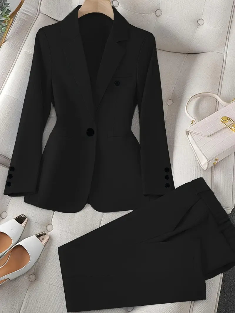 Tazmin - Elegant Jacket And Pant Suit