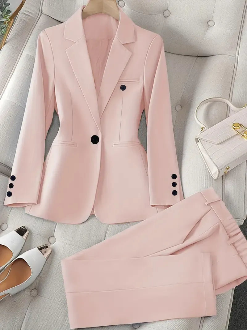 Tazmin - Elegant Jacket And Pant Suit