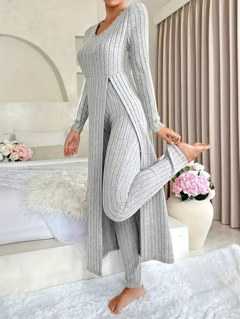 Zayda - Elegant Knitted Two Piece Set