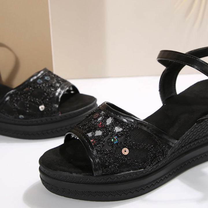 Cara - Regular Wedge Chunky Sandals