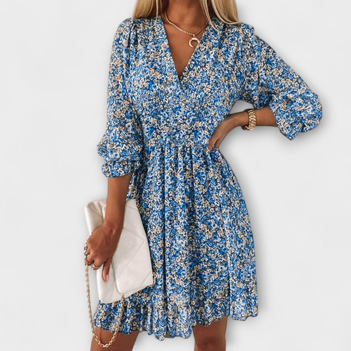 Shari - Floral Puff Sleeve Dress