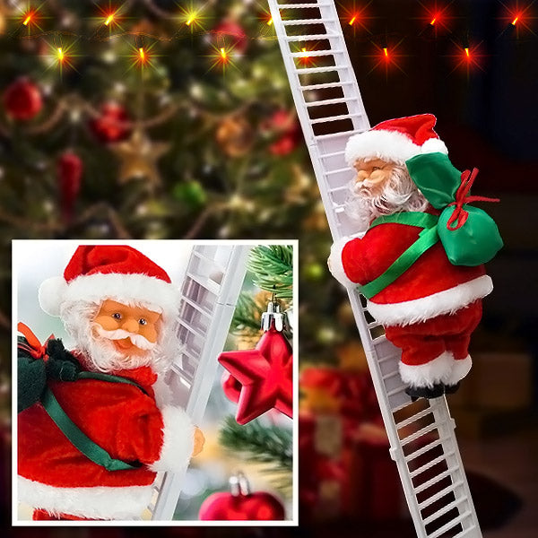 ClimbingLadder - Santa Claus Climbs up the Ladder