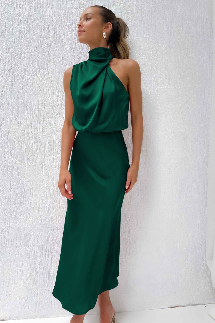 Lydia - Long Dress With Halter Neck