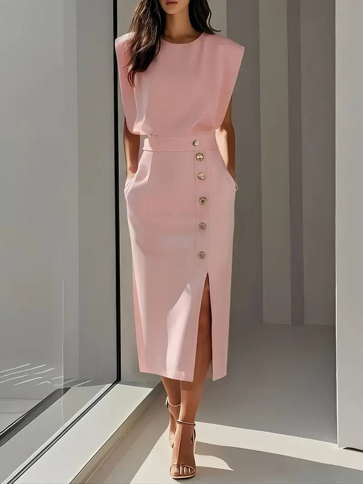 Yasmin - Midi Dress With Side Slit