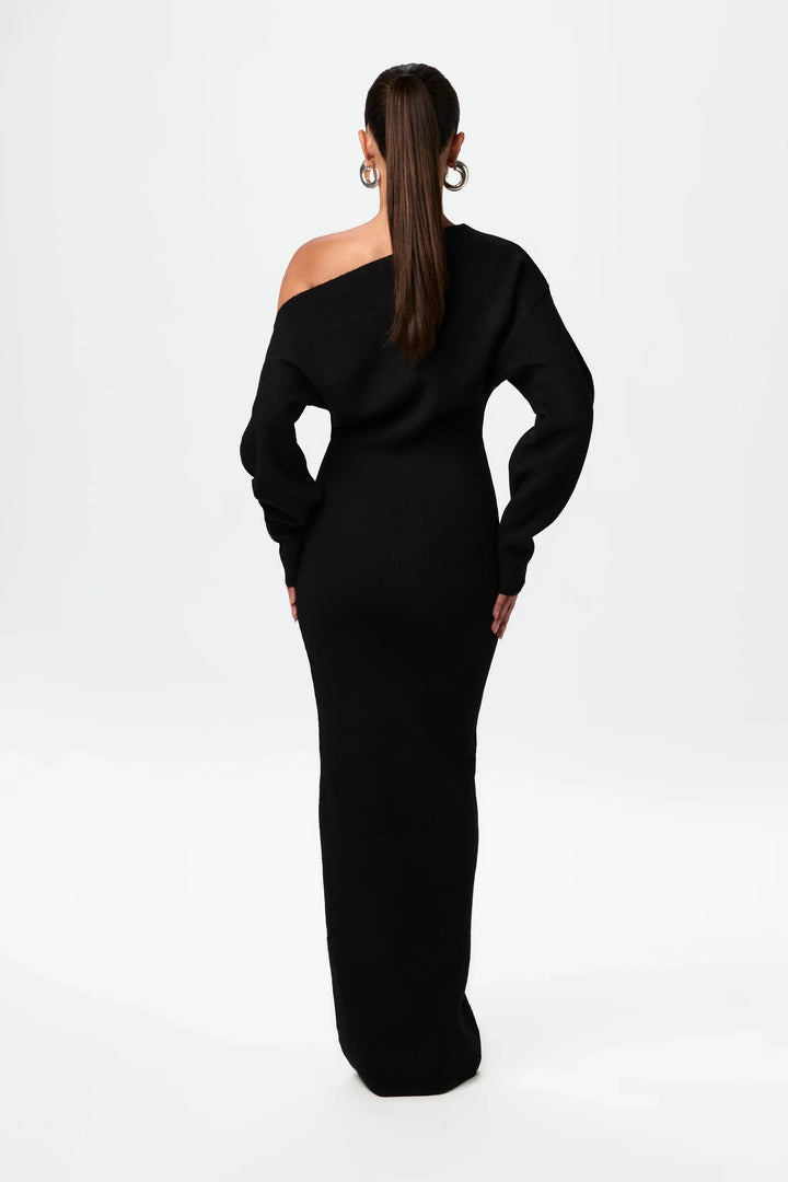 Trina - Off Shoulder Sweater Dress