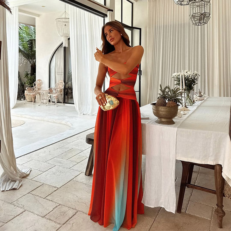 Edeltraud - Stylish Strapless Maxi Dress
