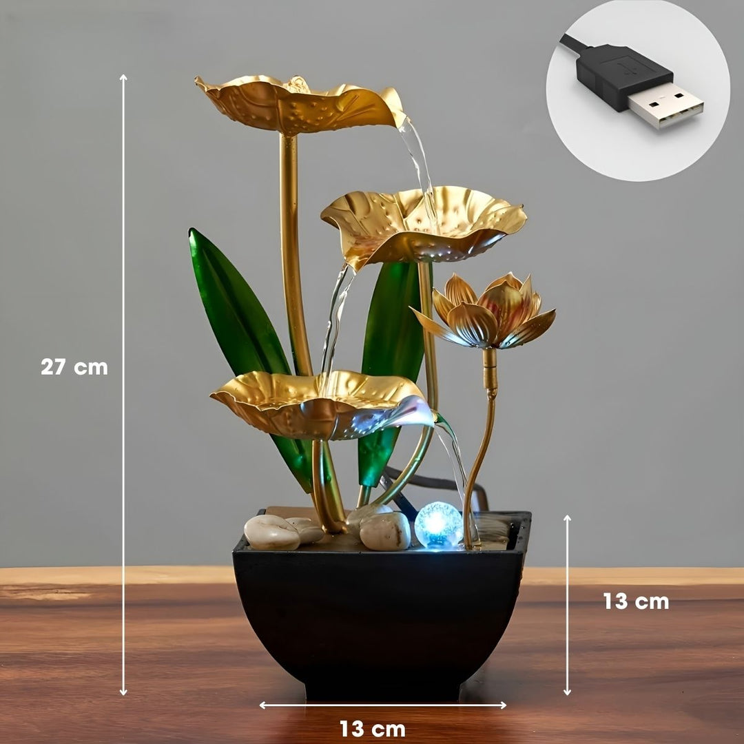 LotusAura - Automatic Indoor Fountain With Humidifier
