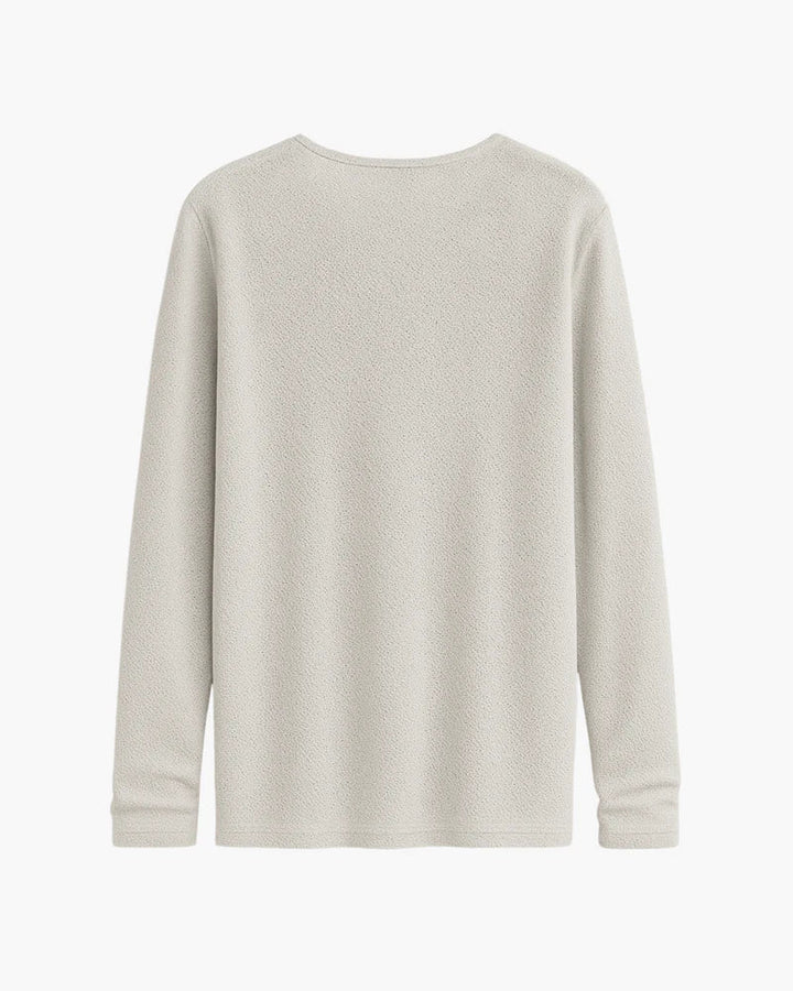 Beltran - Elegant Long Sleeve Knitted Shirt