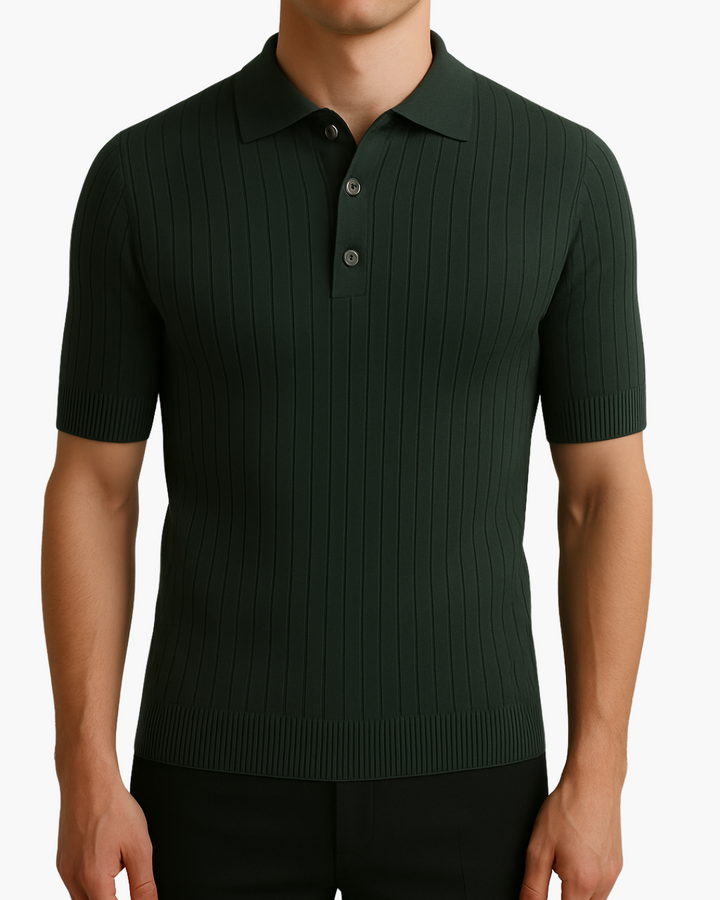 Donte - Short Sleeve Knitted Polo Shirt