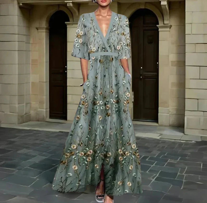 Jane - Elegant Floral Dress