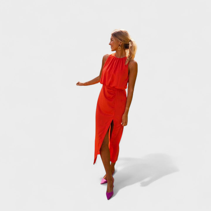 Danella - Stylish Sleeveless Midi Dress