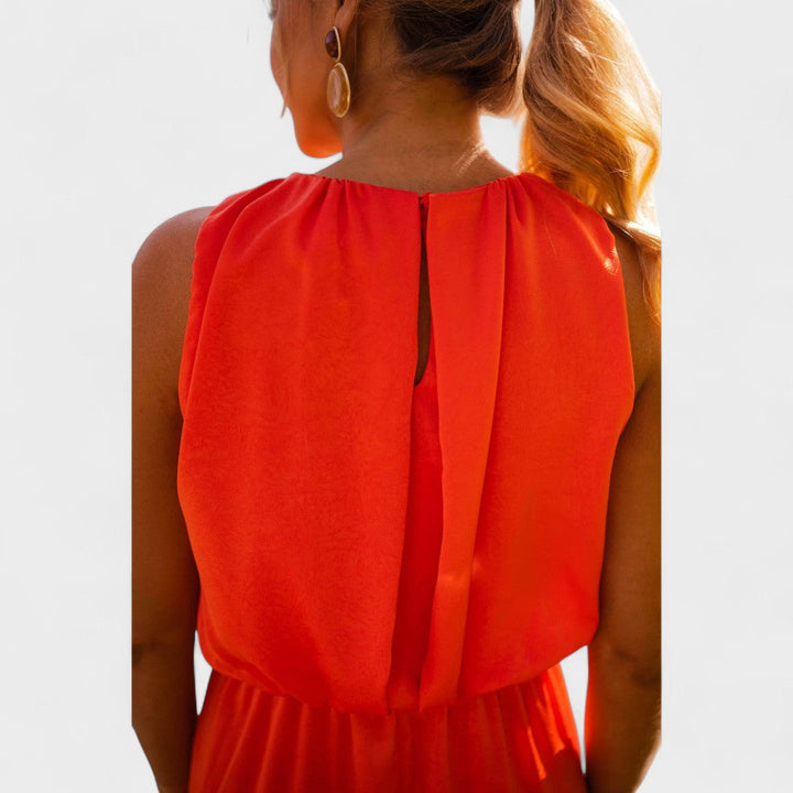 Danella - Stylish Sleeveless Midi Dress