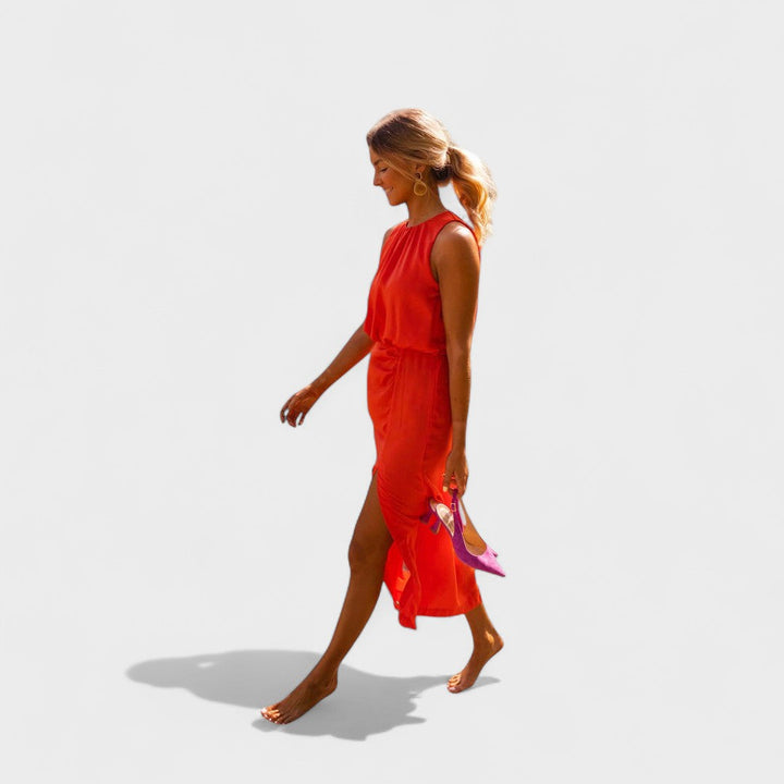 Danella - Stylish Sleeveless Midi Dress