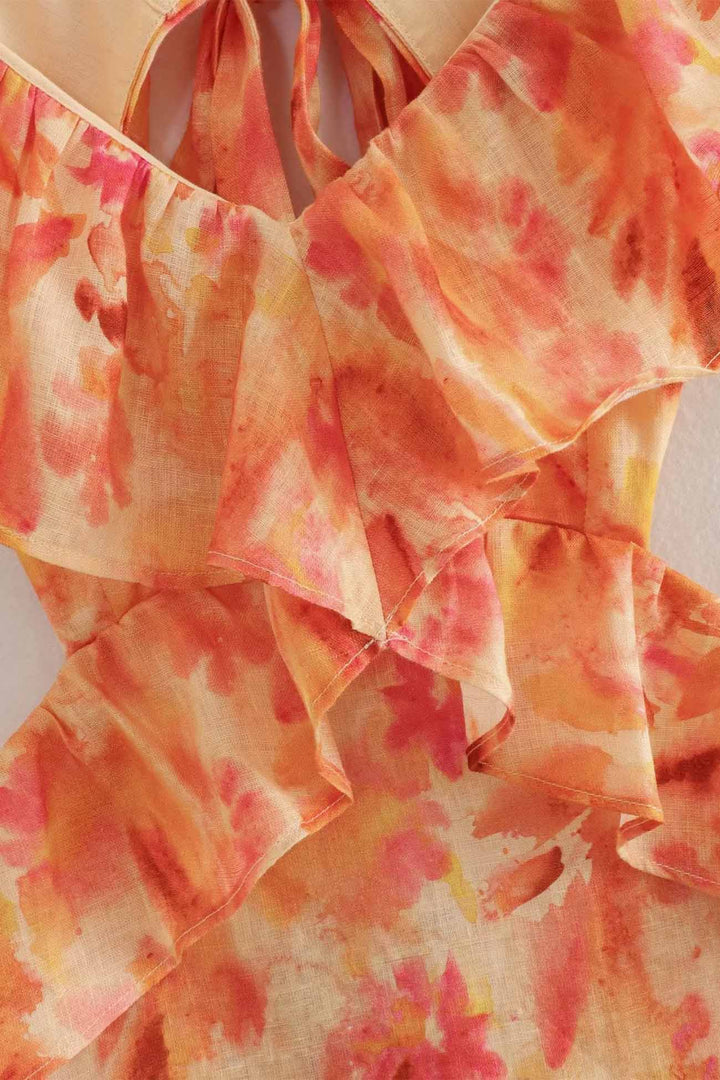 Braelynn - Elegant Long Sleeveless Dress With Ruffles