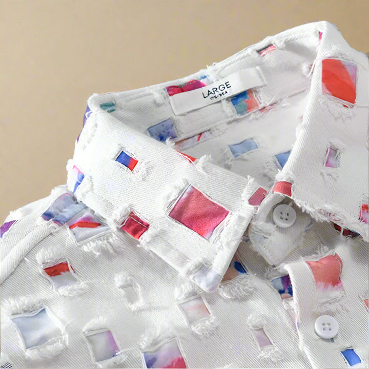 Nazirah - Elegant Mosaic Shirt