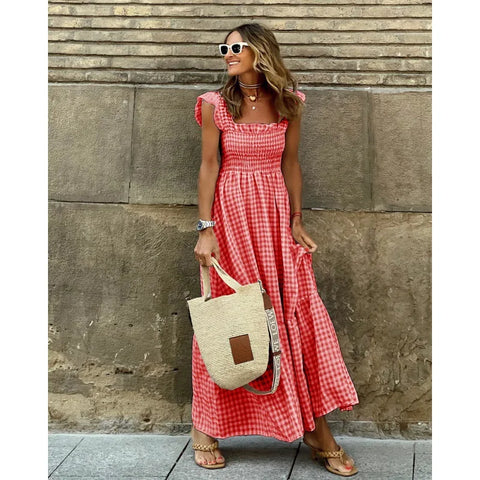 Jayne - Sleeveless Square Neck Maxi Dress