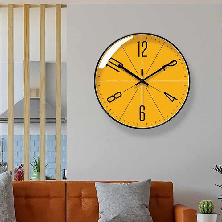 HourNest - Oslo Orange Wall Clock