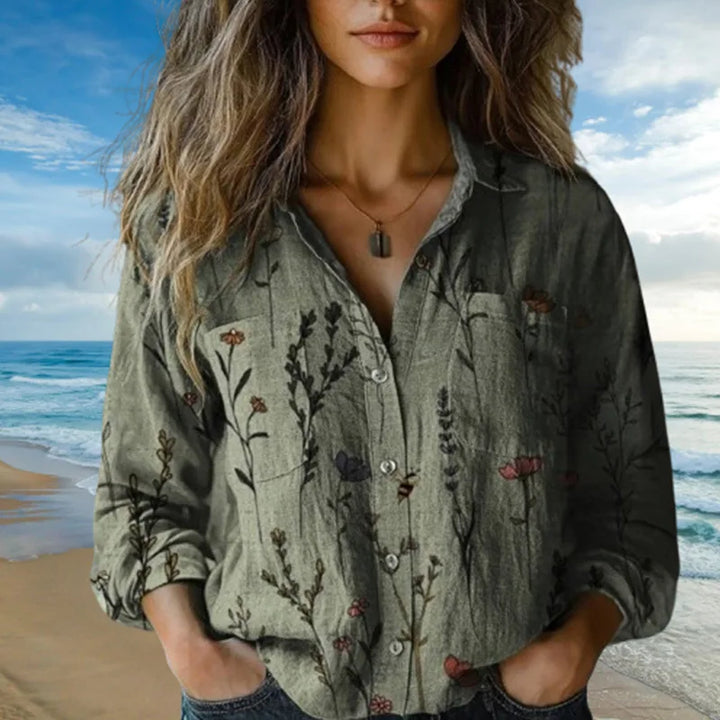 Evlampia - Vintage Cotton Long Sleeve Shirt