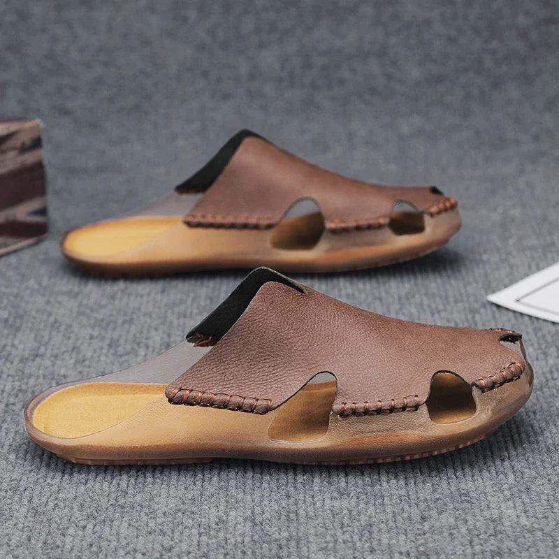 Hyman - Bayford Leather Slides