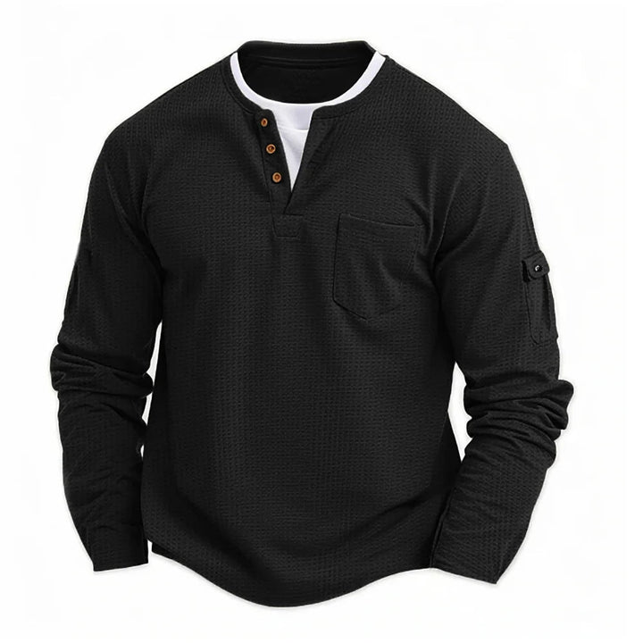 Tikhon - Stylish Long Sleeve Shirt With Pockets