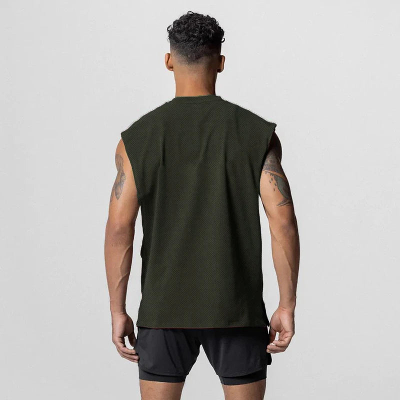 Julius - Round Neck Vest With Open Side