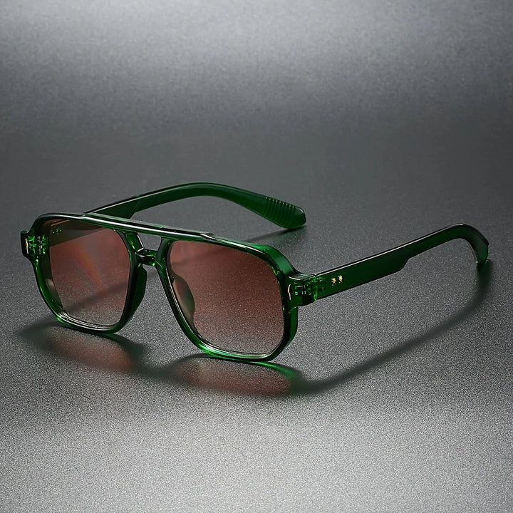 LumeSight - Double Bridge Square Sunglasses