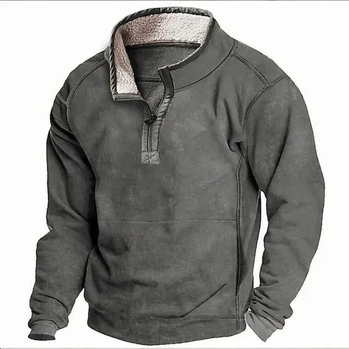 Farley - Fleece Lined Sweater With Zipper