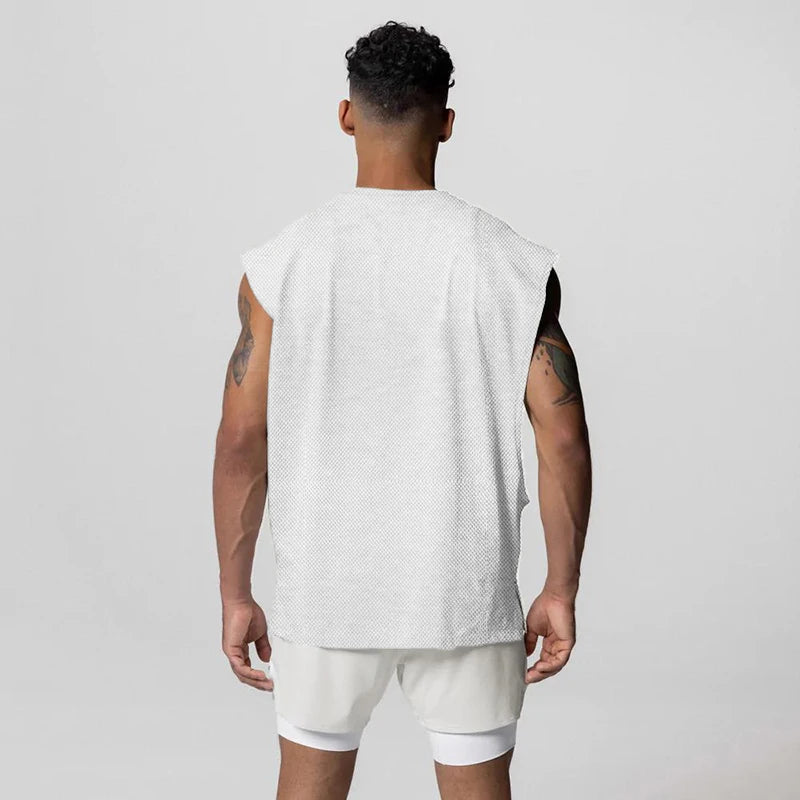 Julius - Round Neck Vest With Open Side