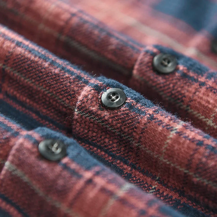 Jony - Classic Long Sleeve Plaid Shirt