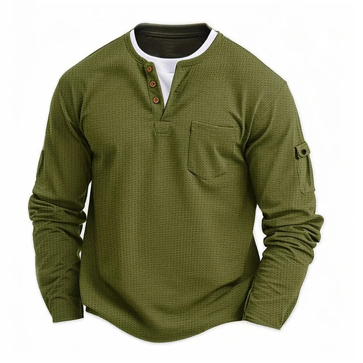 Tikhon - Stylish Long Sleeve Shirt With Pockets