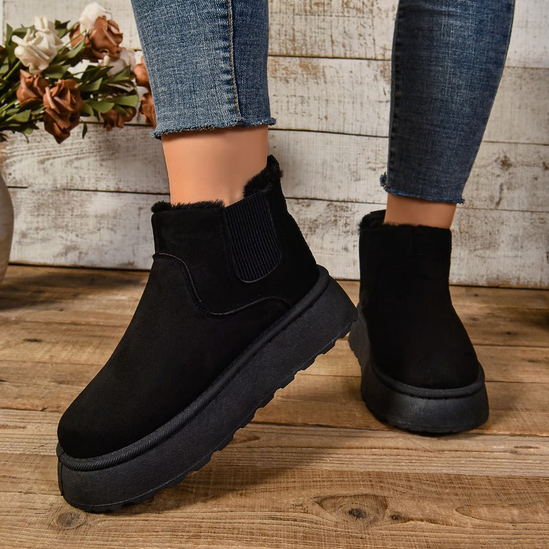 Maureen - Casual Plush Boots