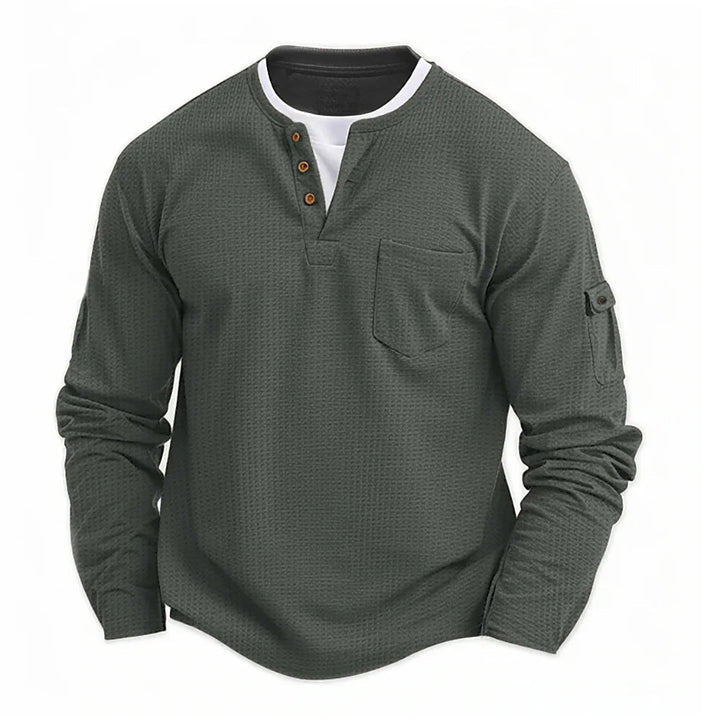 Tikhon - Stylish Long Sleeve Shirt With Pockets