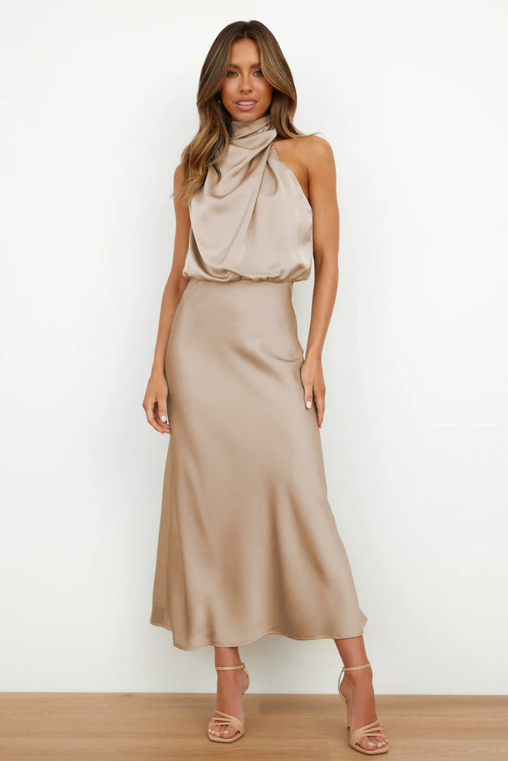 Lydia - Long Dress With Halter Neck