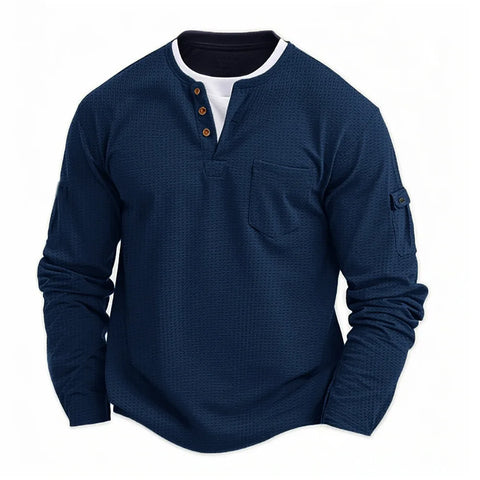 Tikhon - Stylish Long Sleeve Shirt With Pockets