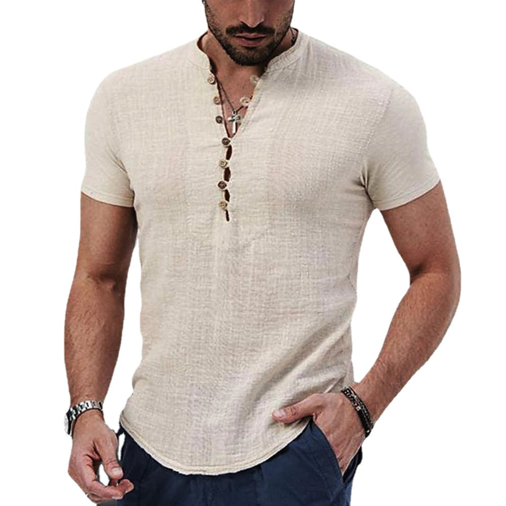 Anestis - Elegant Short Sleeve Shirt