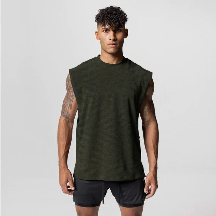 Julius - Round Neck Vest With Open Side