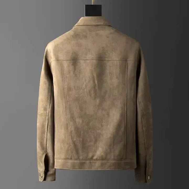 Maceo - Comfortable Leather Jacket With Front Pockets