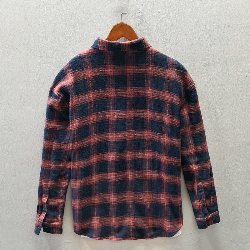 Jony - Classic Long Sleeve Plaid Shirt