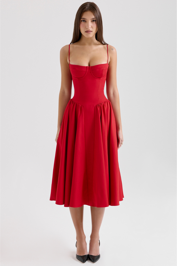 Maissa - Elegant Sleevelss Midi Dress