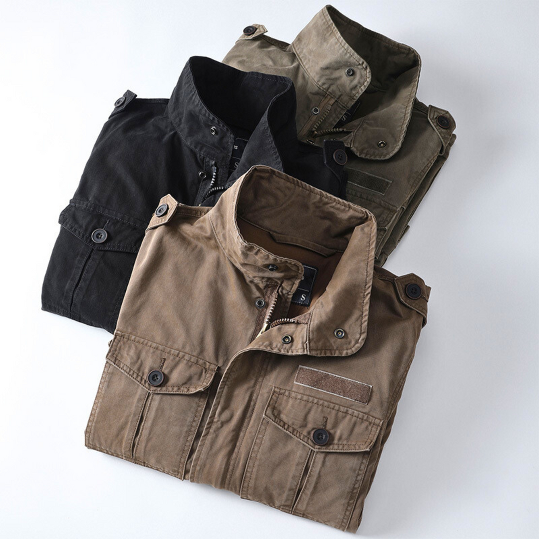 Sergei - Casual Cargo Jacket With Pockets