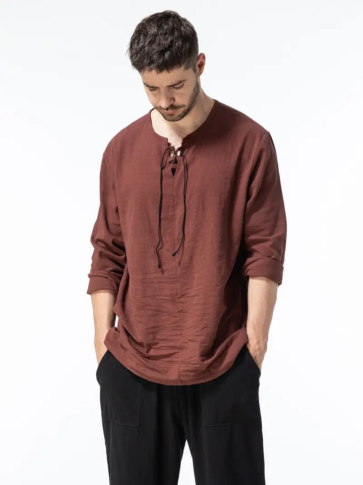 Pawel - Cotton Long Sleeve Shirt