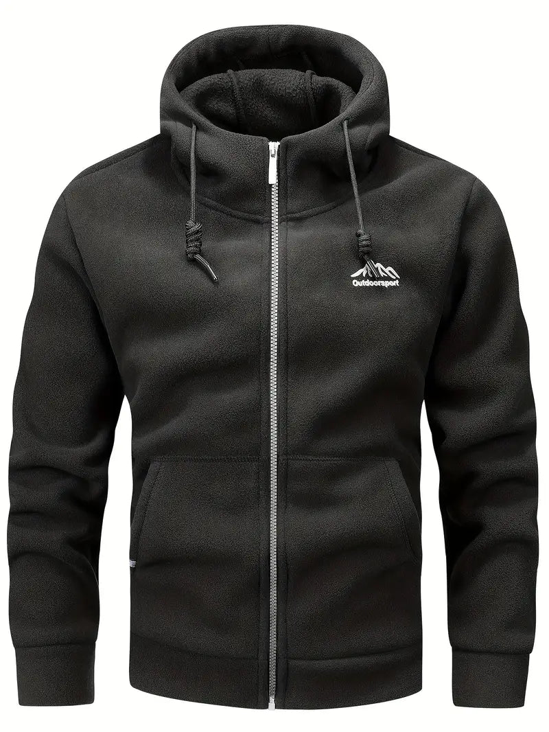 Aubin - Long Sleeve Zip-Up Hoodie With Pockets