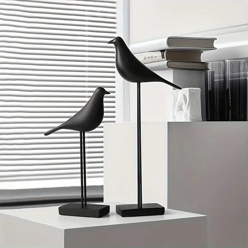 PerchForm - Minimalist Decorative Bird Sculptures on Stand