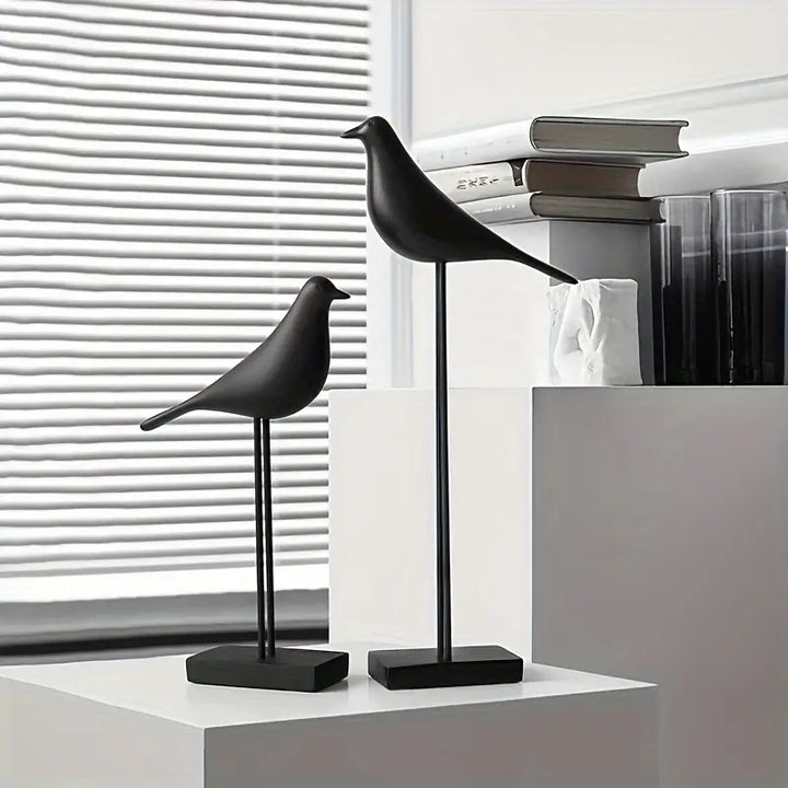 PerchForm - Minimalist Decorative Bird Sculptures on Stand