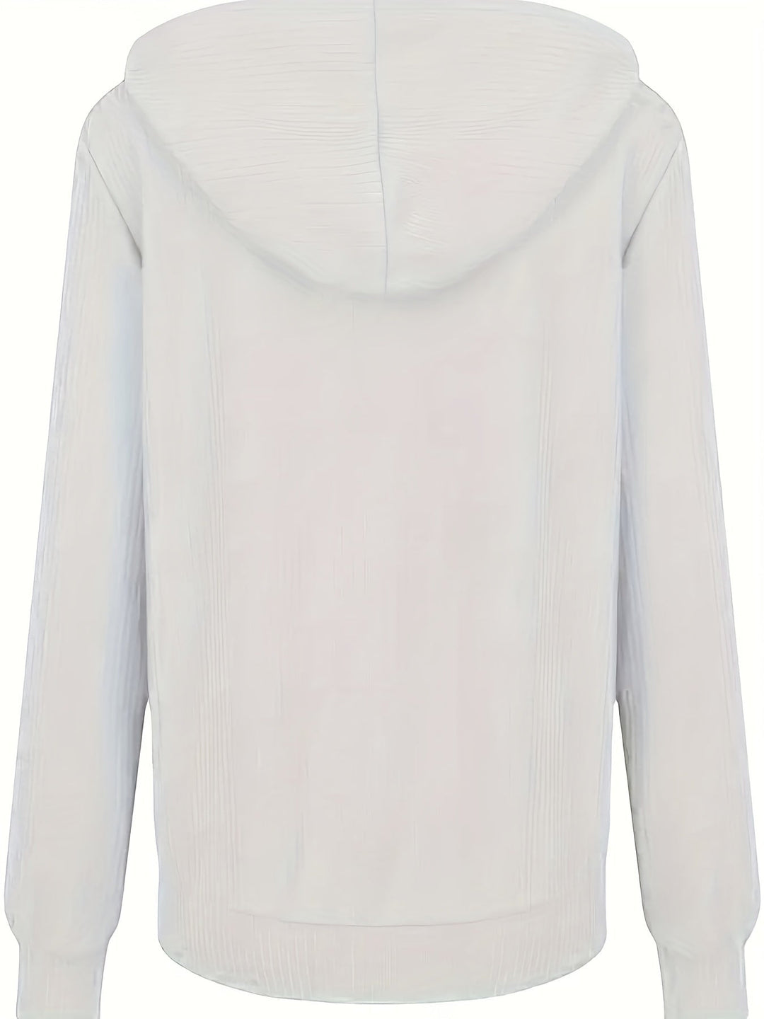 Moira - Long Sleeve Zip Up Drawstring Hoodies