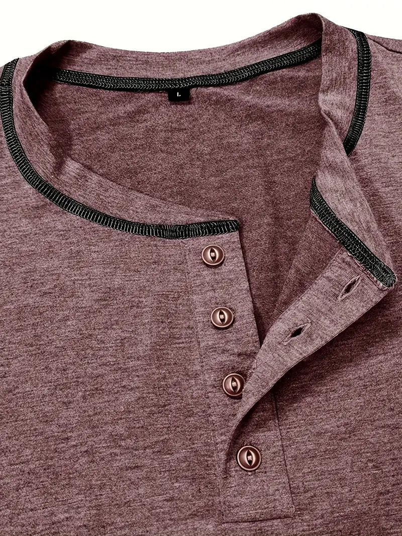 Orazio - Short Sleeve T Shirt With Button