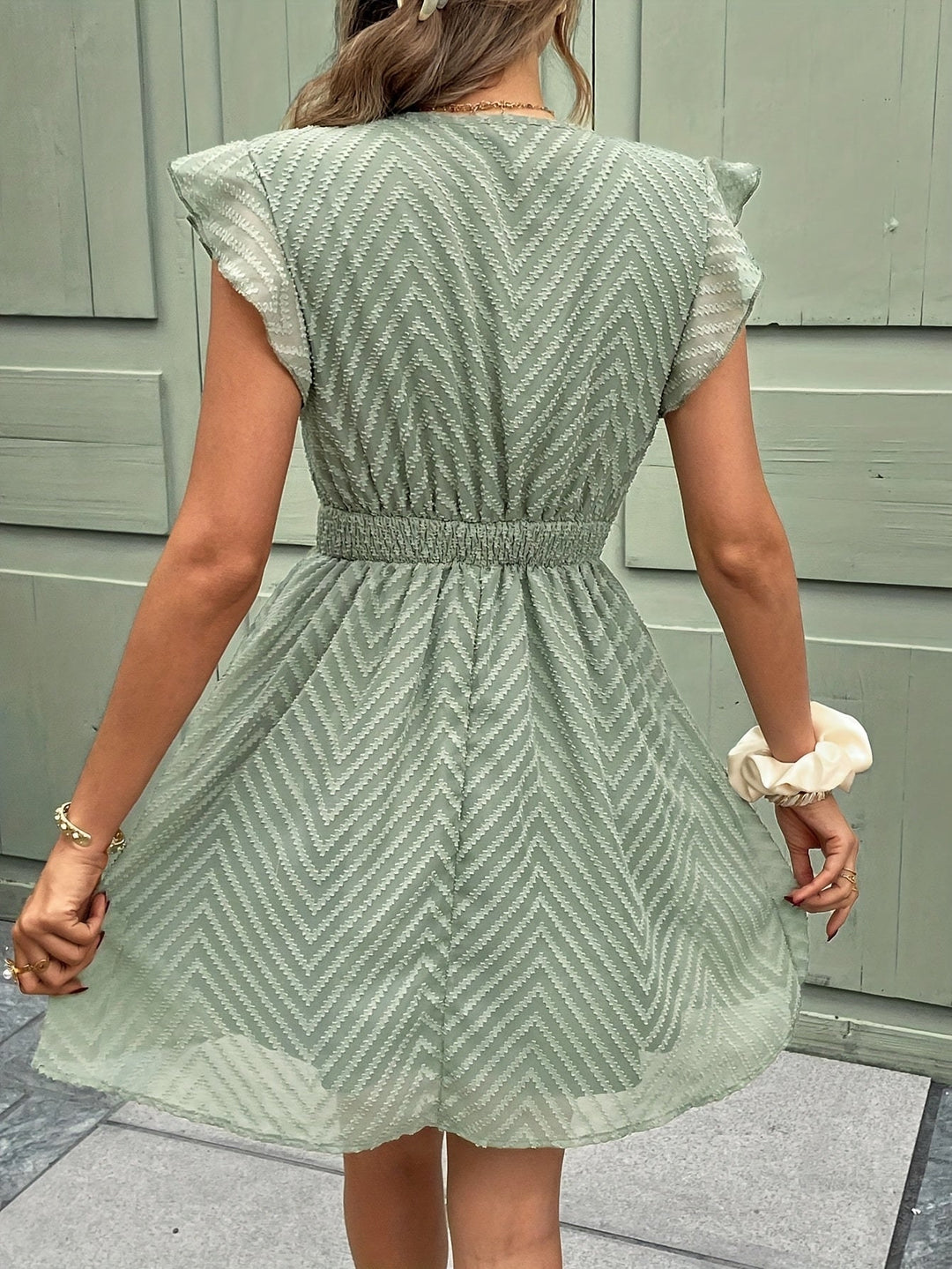 Shirley - Summer Sleeveless Dress With V- Neck