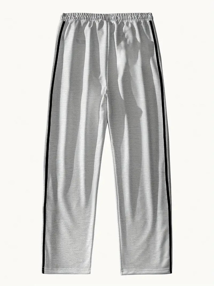 Mendis - Casual Sport Straight-Leg Pant With Snap Button