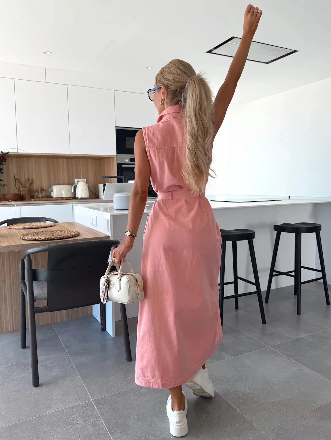 Jacinta - Stylish Long Dress With Pocket